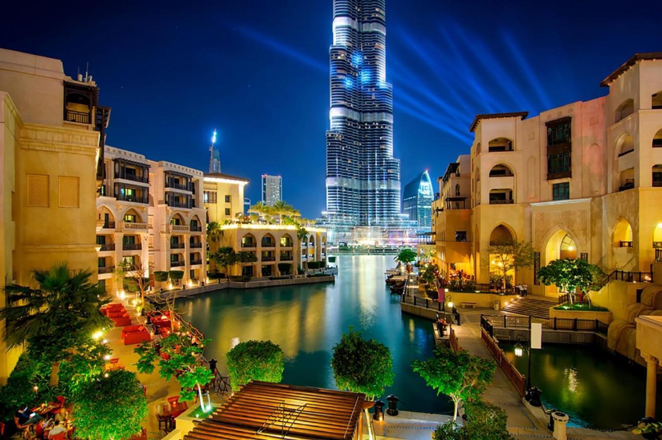 迪拜Trophy 2Br Aladdin Estate W Burj Khalifa View公寓 外观 照片