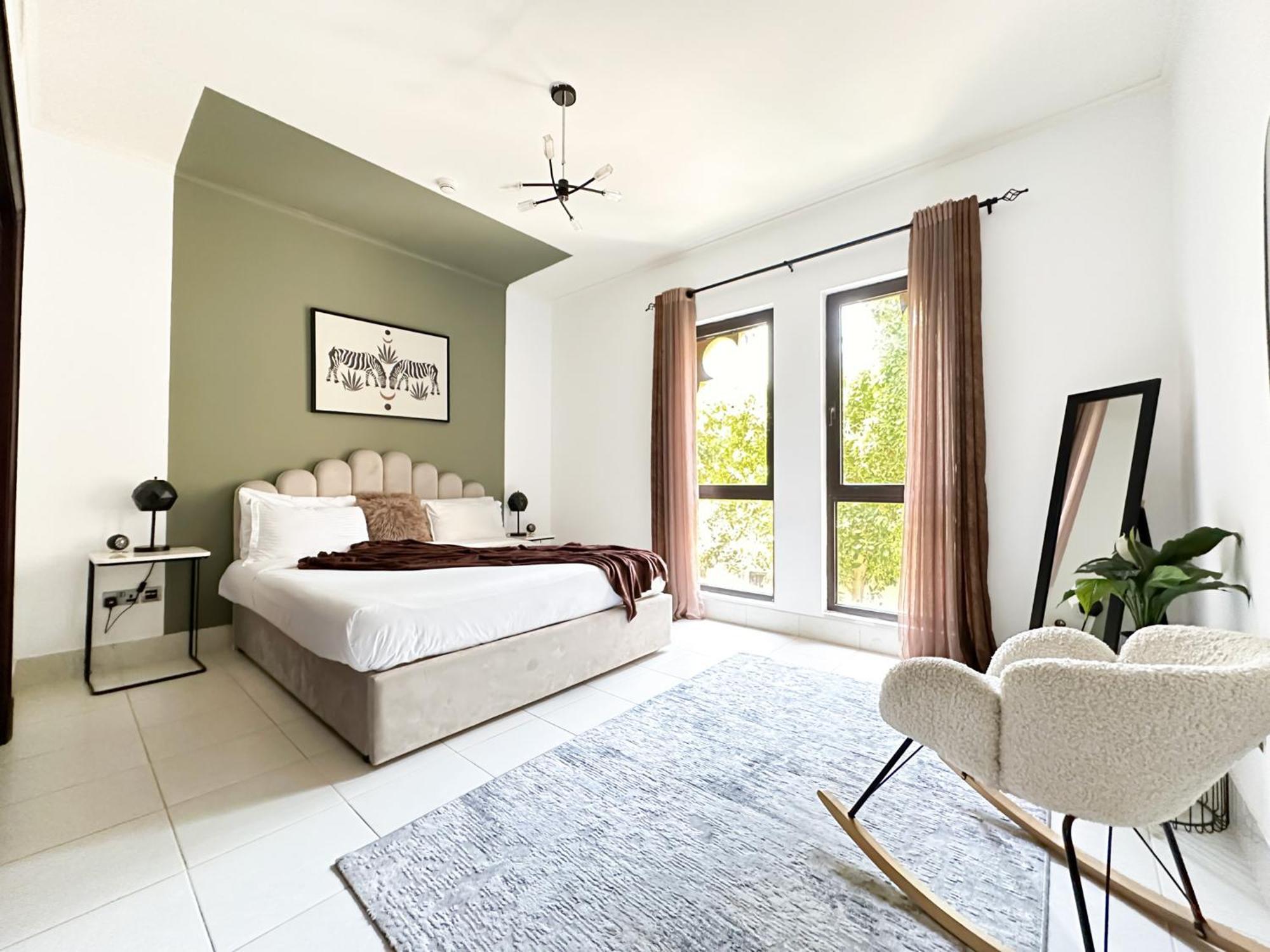 迪拜Trophy 2Br Aladdin Estate W Burj Khalifa View公寓 外观 照片