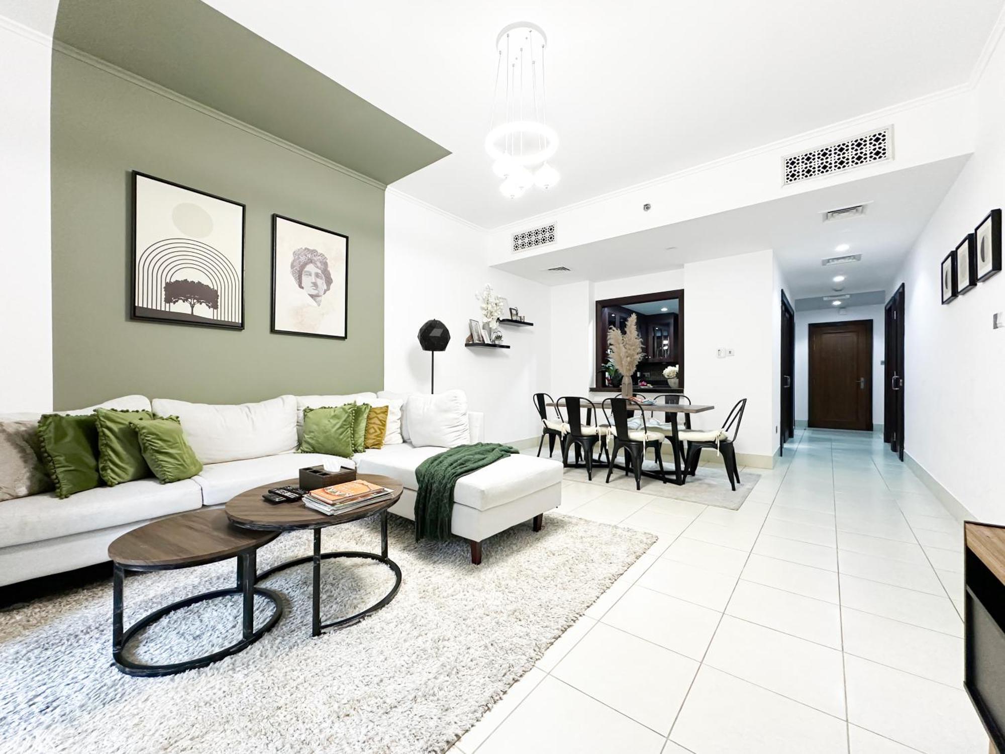 迪拜Trophy 2Br Aladdin Estate W Burj Khalifa View公寓 外观 照片