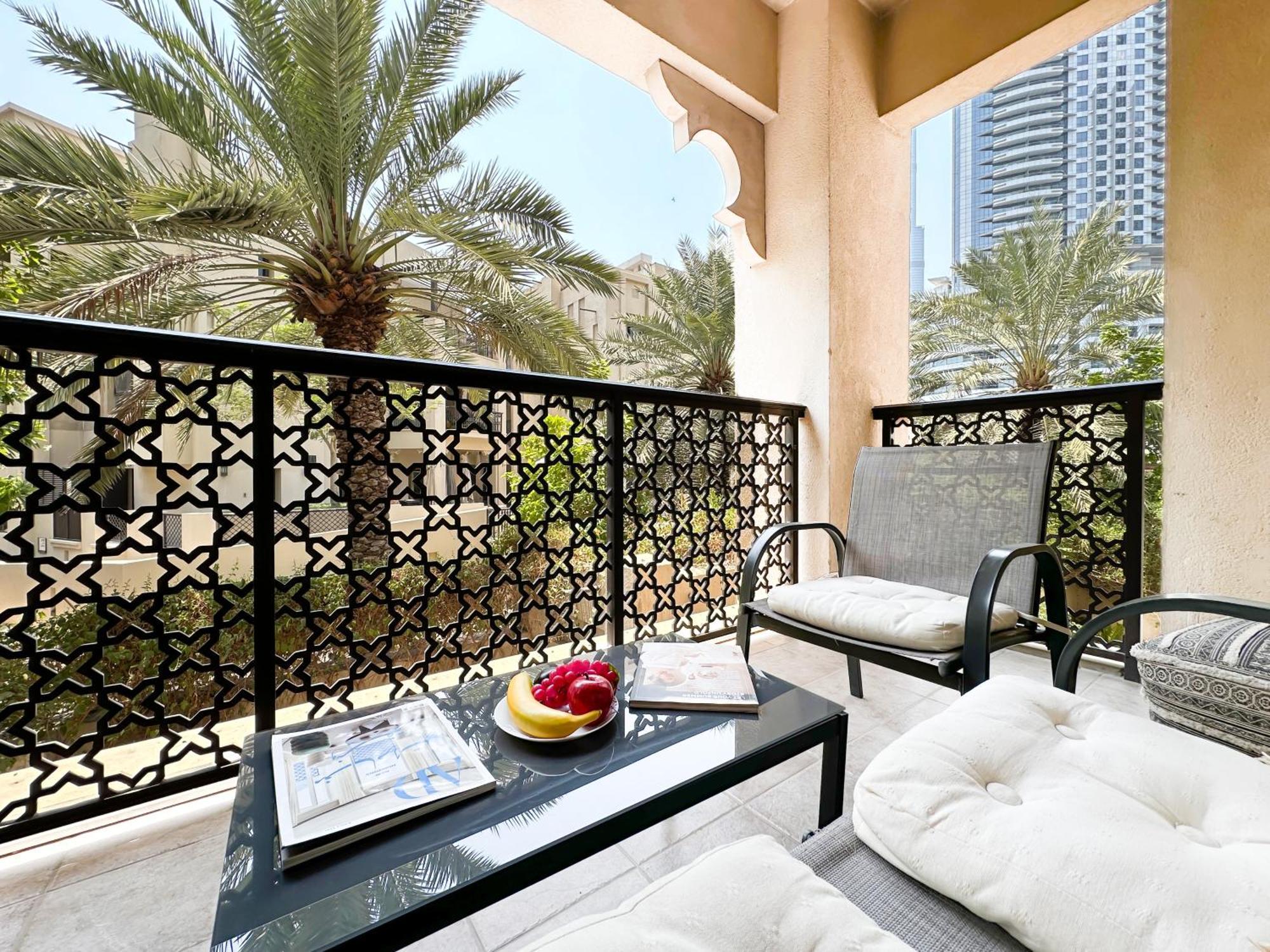 迪拜Trophy 2Br Aladdin Estate W Burj Khalifa View公寓 外观 照片
